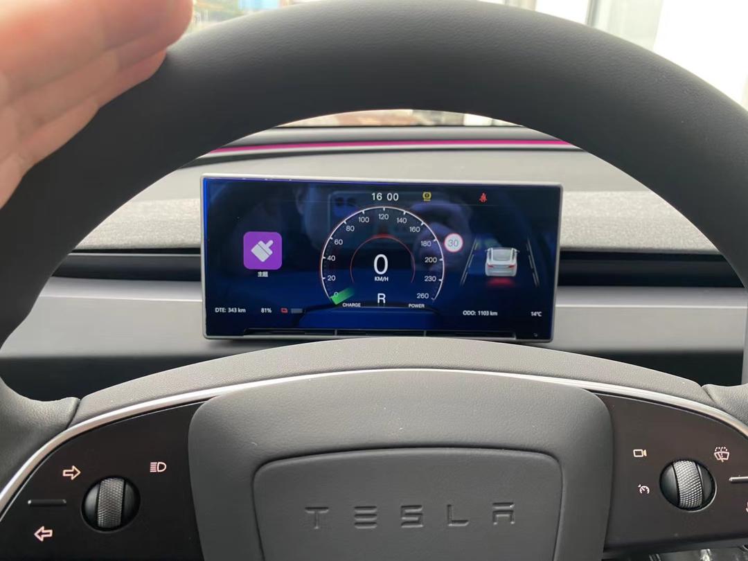 T9 CarPlay Dashboard Display with Airflow Vent for Model 3 Highland with Front Camera