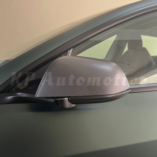 Model 3 Matte Carbon Replacement Mirror Cap