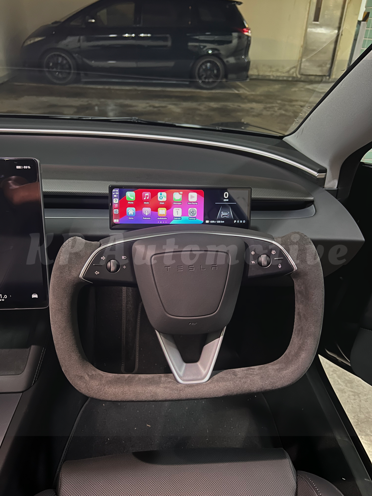 8.8" CarPlay Steering Wheel Display for Tesla Model 3 Highland (No Front Camera)